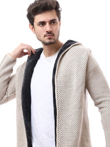 Cardigan homme doublé avec capuche et matière chaude au design moderne – PUL24WCPD27662TM1