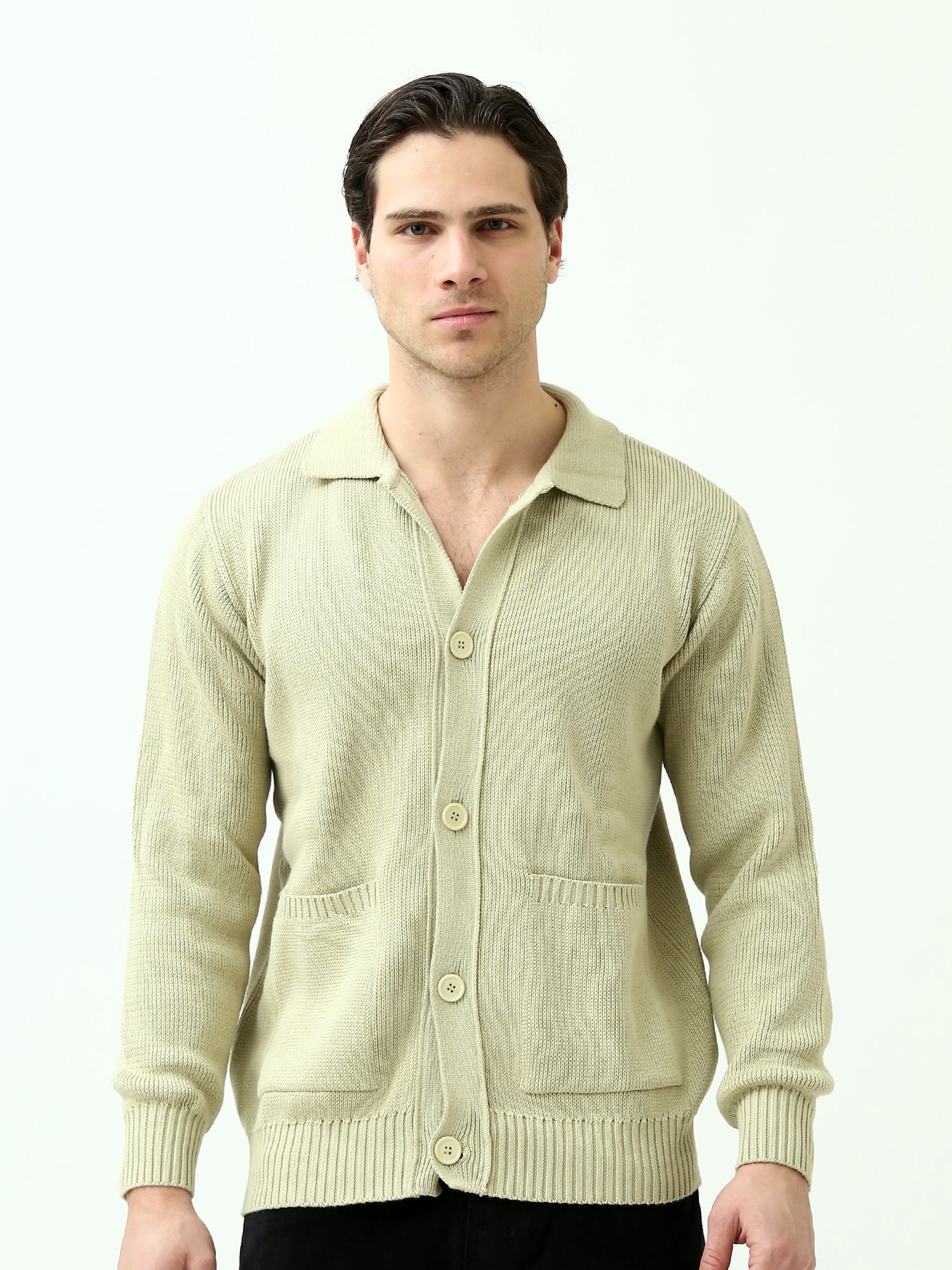 Cardigan pour hommes avec boutons et design moderne - PUL24WCPR27653TM1