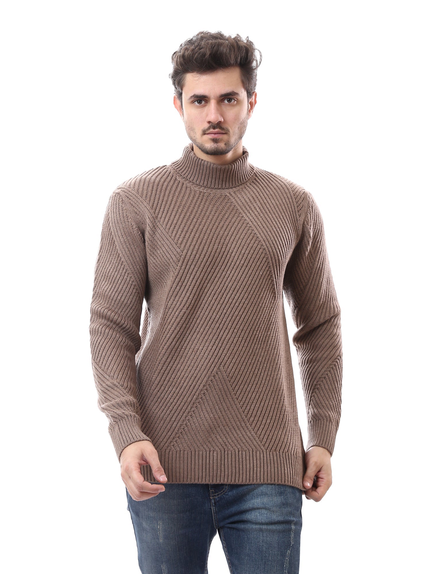 سويت شيرت رجالي بتصميم ناعم وياقة عالية - PUL24WPPH27647TM1