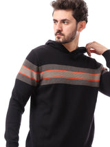Pull Homme Chaleureux avec Rayures au Niveau du Torse – Confort et Style Moderne - PUL24WPSD27624TM1