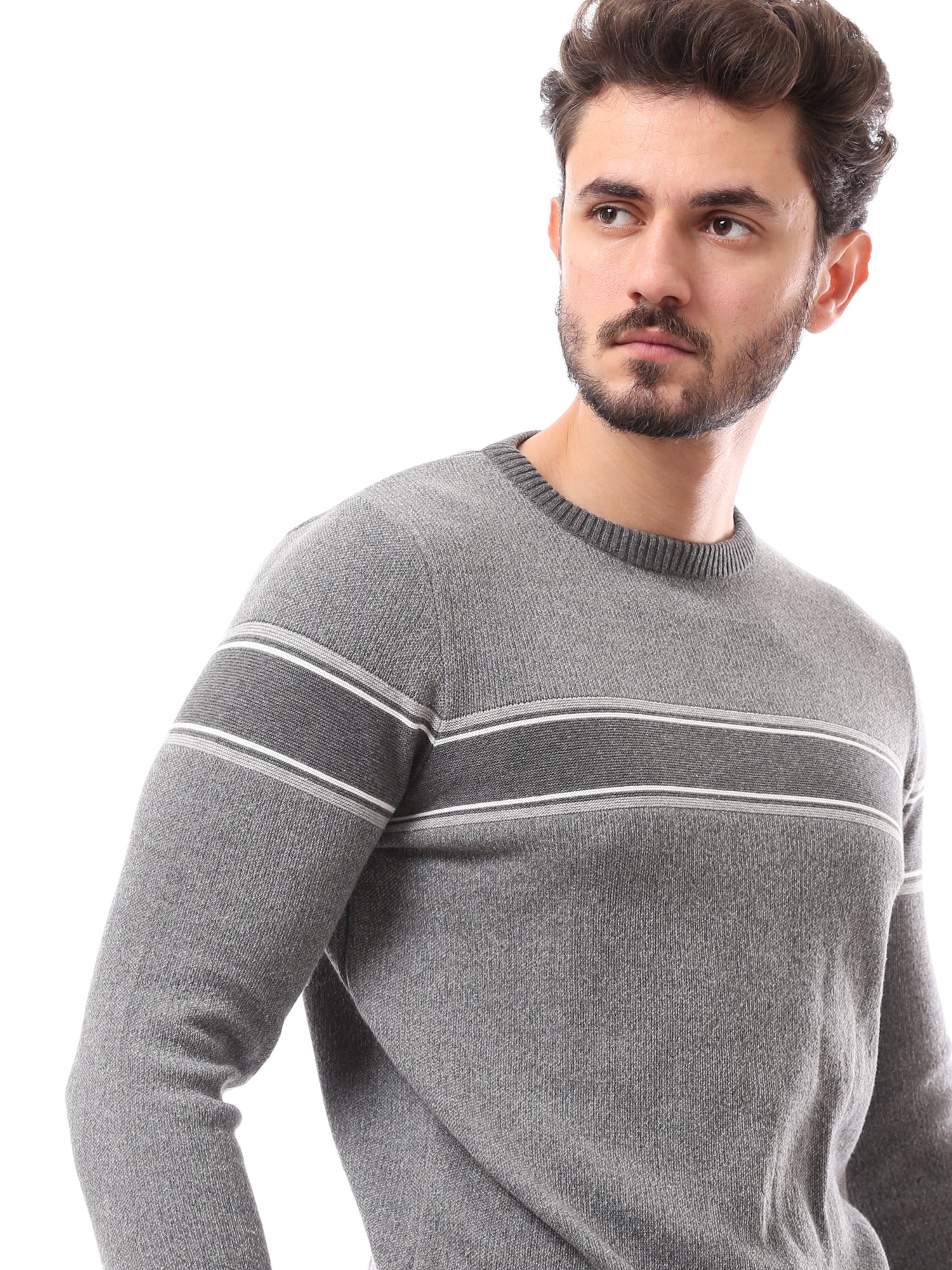 Pull d'hiver pour homme en tissu confortable avec design élégant - PUL24WPSR27611TM1