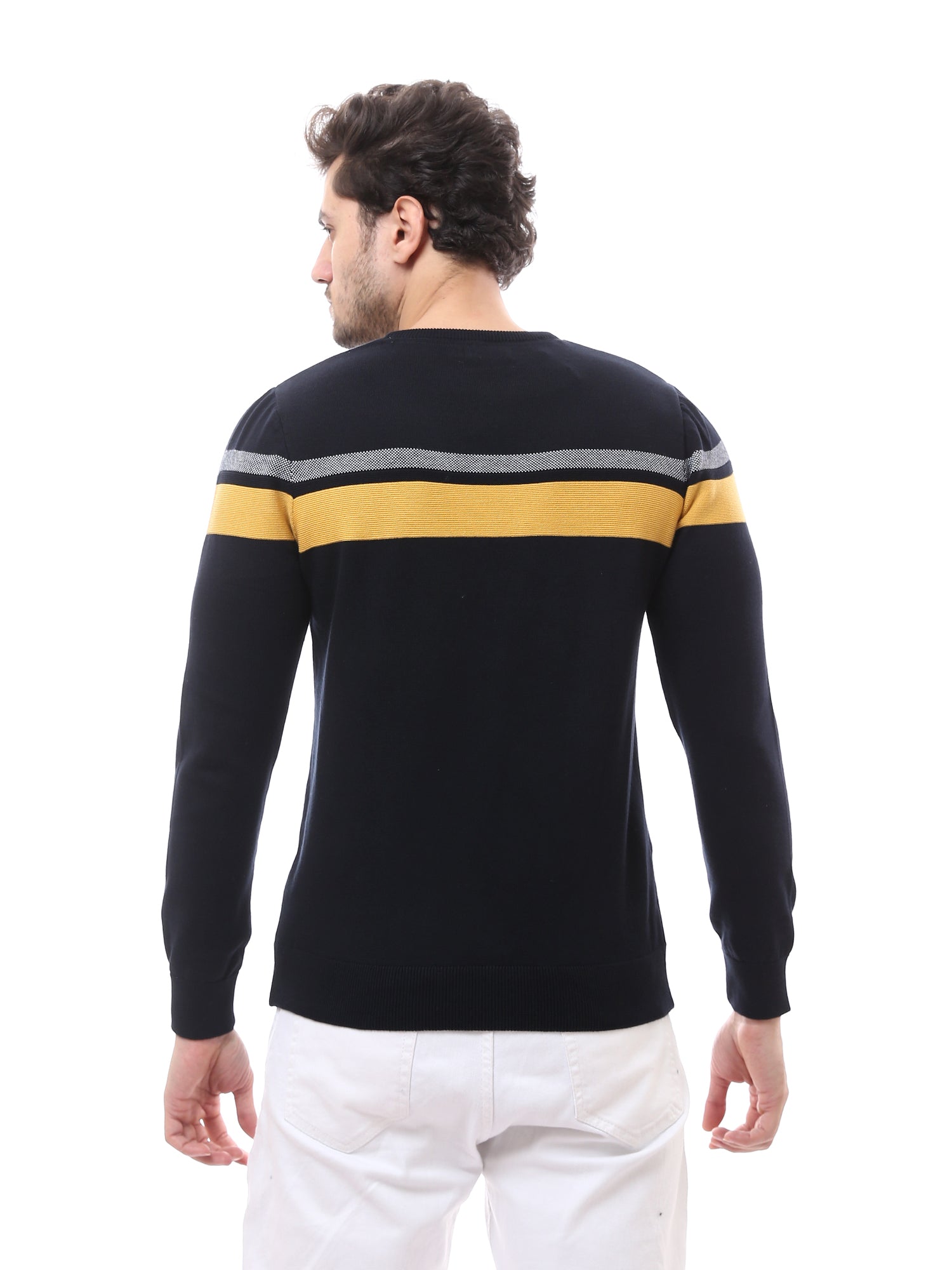 Pull d'hiver pour homme avec lignes supérieures et design moderne - PUL24WPSR27645TM1