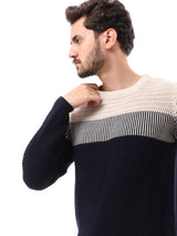 Sweat-shirt pour homme décoré de lignes horizontales au design moderne - PUL24WPSR27654TM1