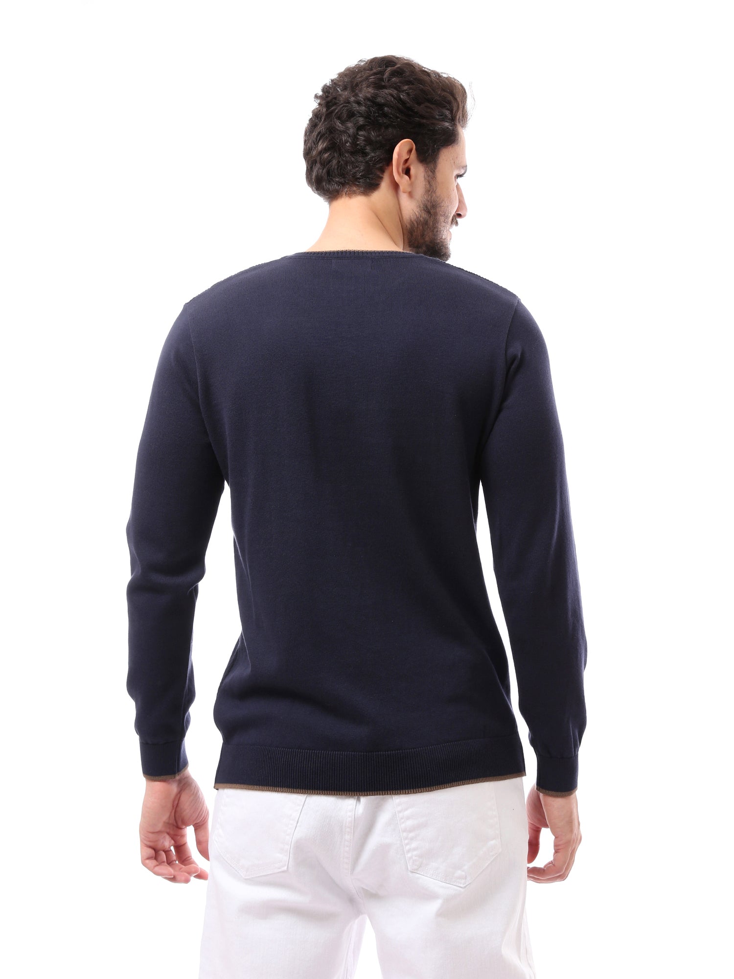Sweat-shirt pour homme au design moderne avec des lignes colorées – Confortable et élégant - PUL24WPSR27655TM1
