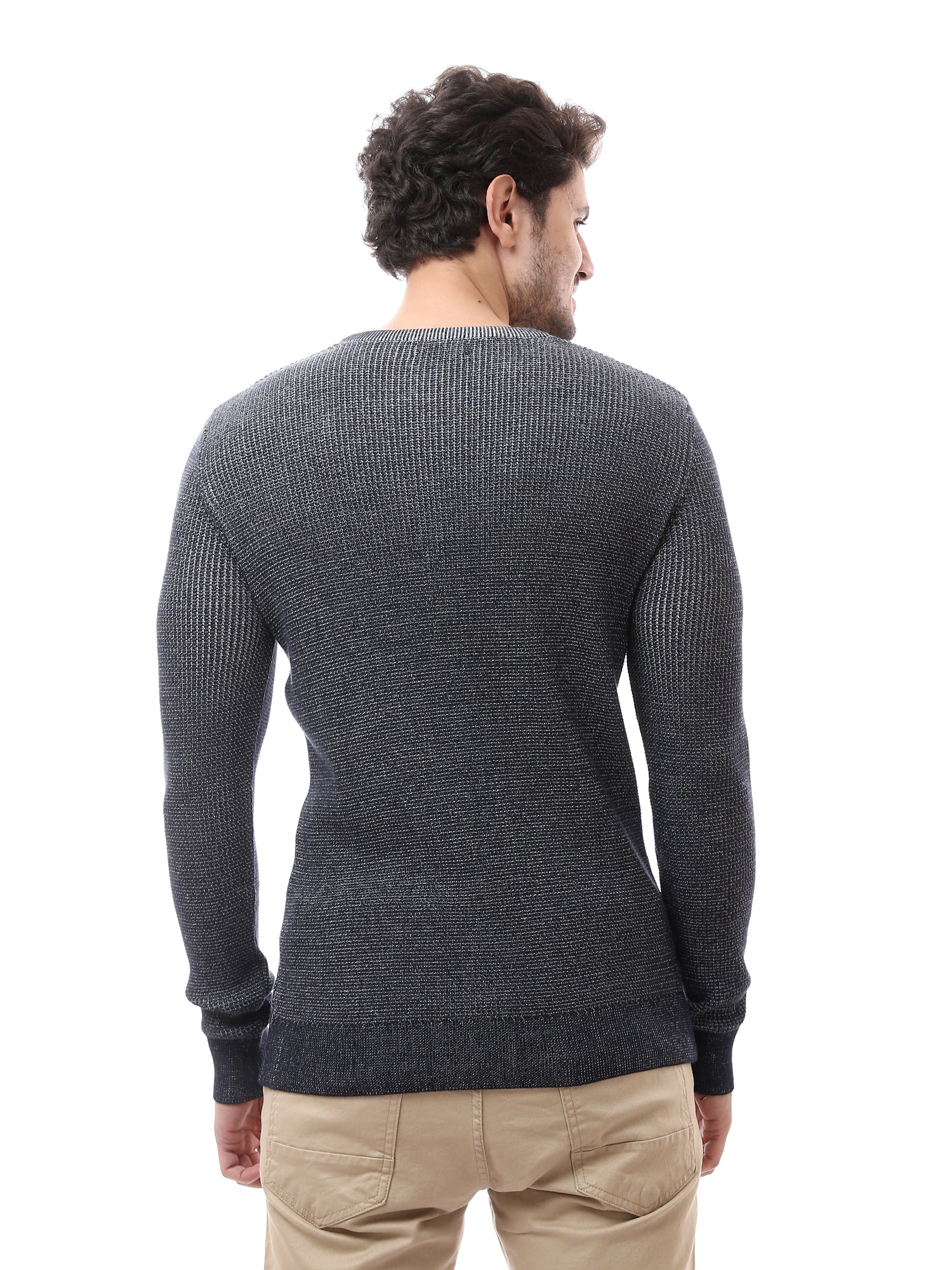 Sweatshirt homme à manches longues au design moderne - PUL24WPSR27656TM1
