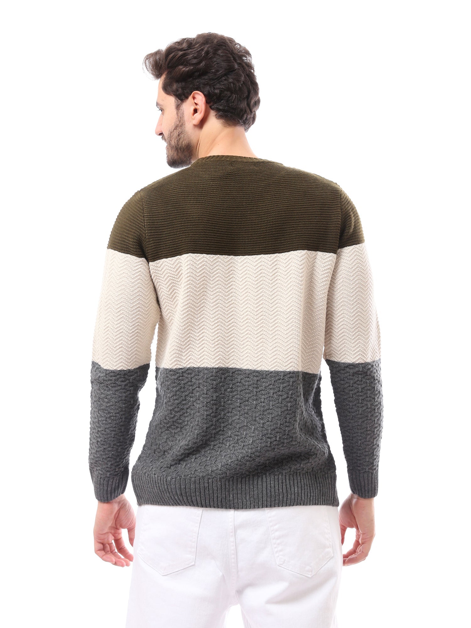 Pull homme d’hiver en maille au design élégant - PUL24WPCR27600TM1