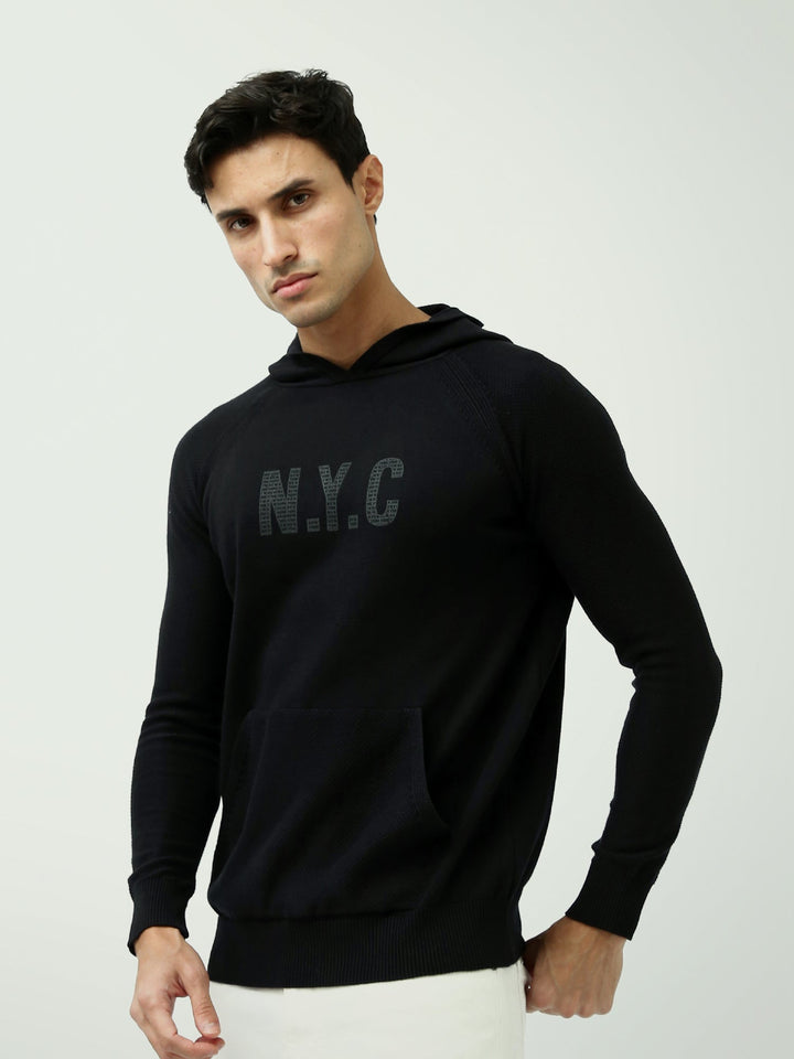 كنزة رجالية بقبعة بتصميم شبابي وقصة مريحة - PUL25WPRD27816TM1