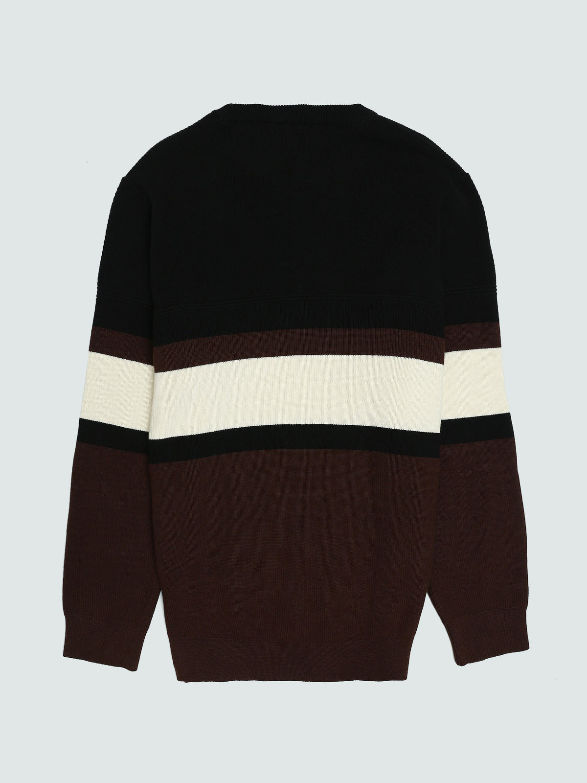 Pull Homme en Maille à Rayures Horizontales et Col Rond - PUL26WPSR27927TM1