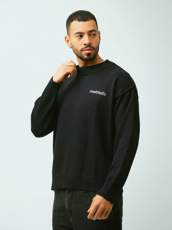 Pull Homme Oversize en Maille à Col Montant – Style Streetwear - PUL26WPXH27886TM1