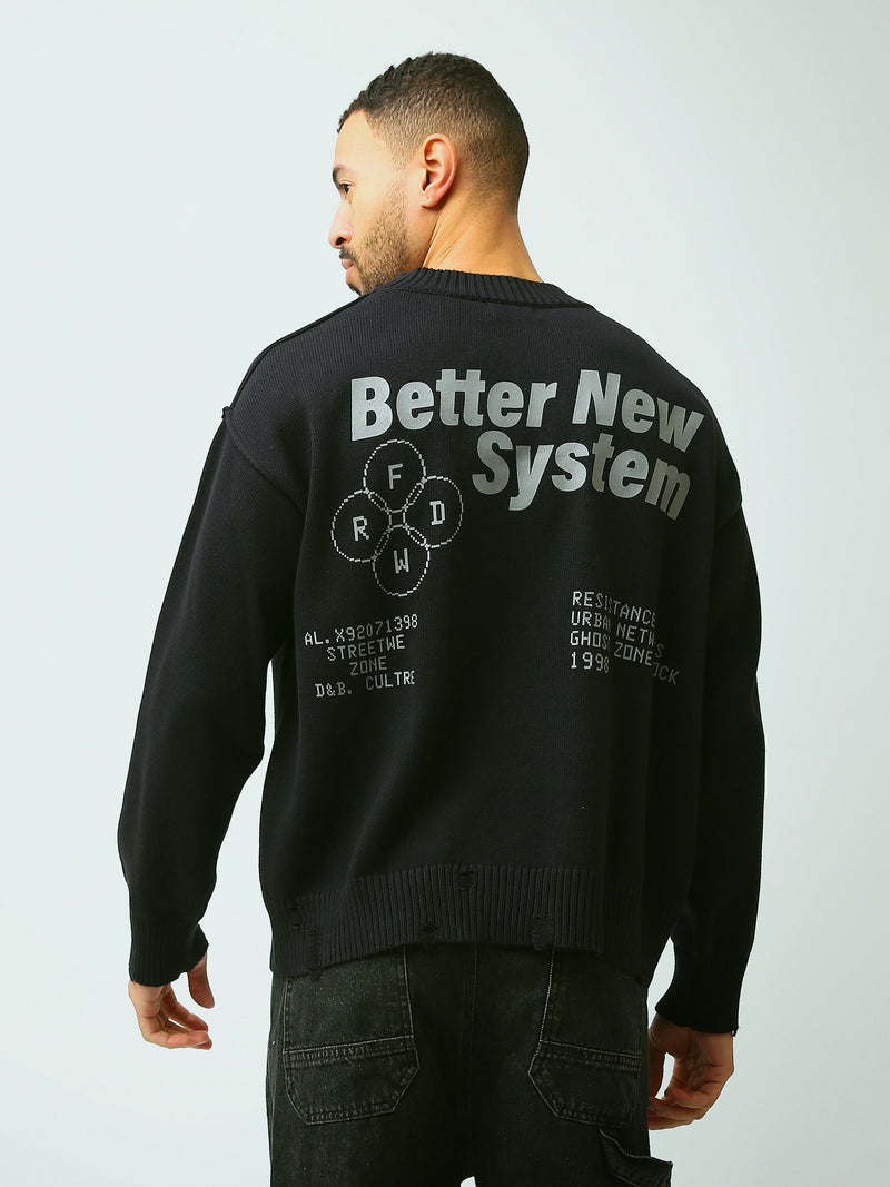 Pull Homme Oversize en Maille à Col Montant – Style Streetwear - PUL26WPXH27886TM1