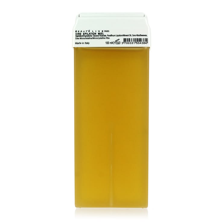 Pack Épilation Professionnel - appareil Chauffe-cire + 100 Bandes +1 Cartouche au miel + 1 ciseaux