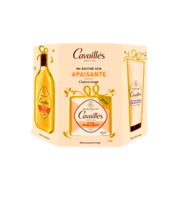 Roge Cavailles Coffret Apaisante  Creme Miraculeuse+Huile Douche Veloutante+Savon