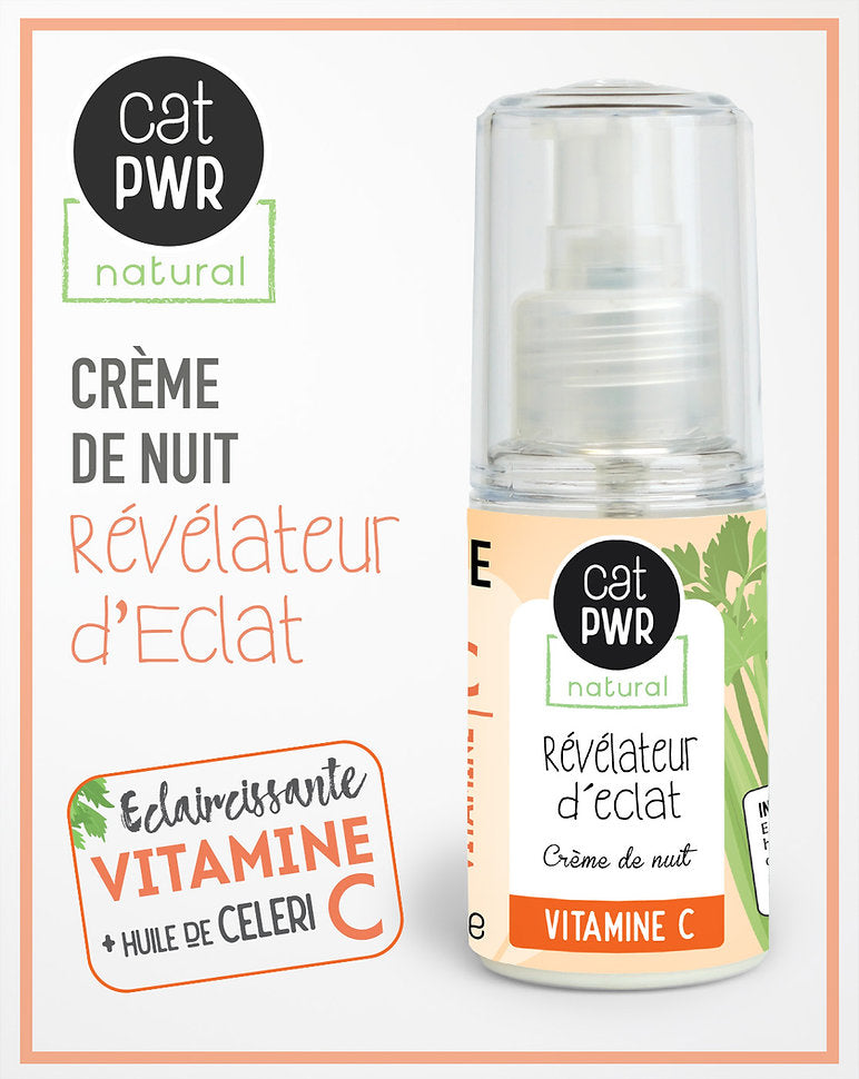 RÉVÉLATEUR D’ECLAT Crème de Nuit Anti-Tache à la Vitamine C  | UrbanK URBANK