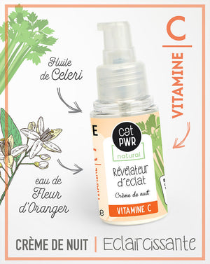 RÉVÉLATEUR D’ECLAT Crème de Nuit Anti-Tache à la Vitamine C  | UrbanK URBANK