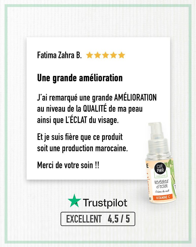 RÉVÉLATEUR D’ECLAT Crème de Nuit Anti-Tache à la Vitamine C  | UrbanK URBANK