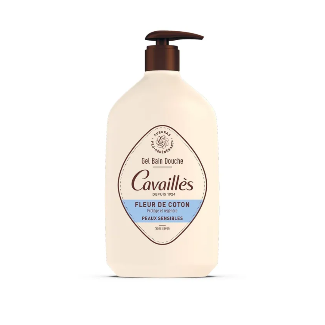 ROGE CAVAILLES GEL BAIN DOUCHE SURGRAS ACTIF FLEUR DE COTON 1L