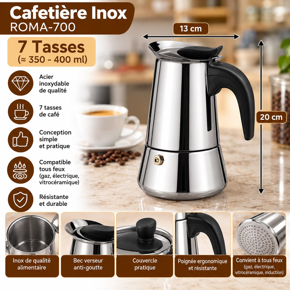 cafetiere inox 7tasse