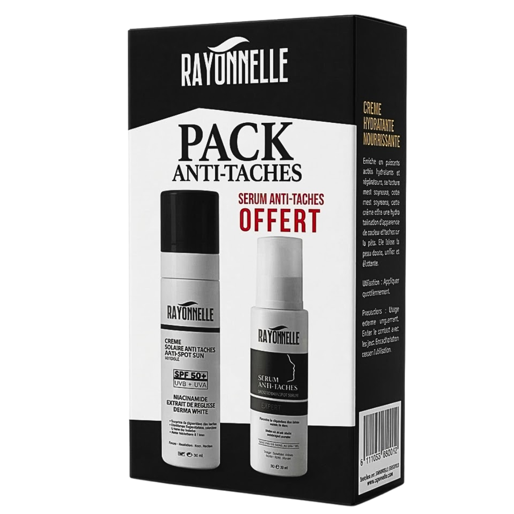 Rayonnelle Creme Solaire 50ml+Serum Anti-Tache 30ml Duo Pack