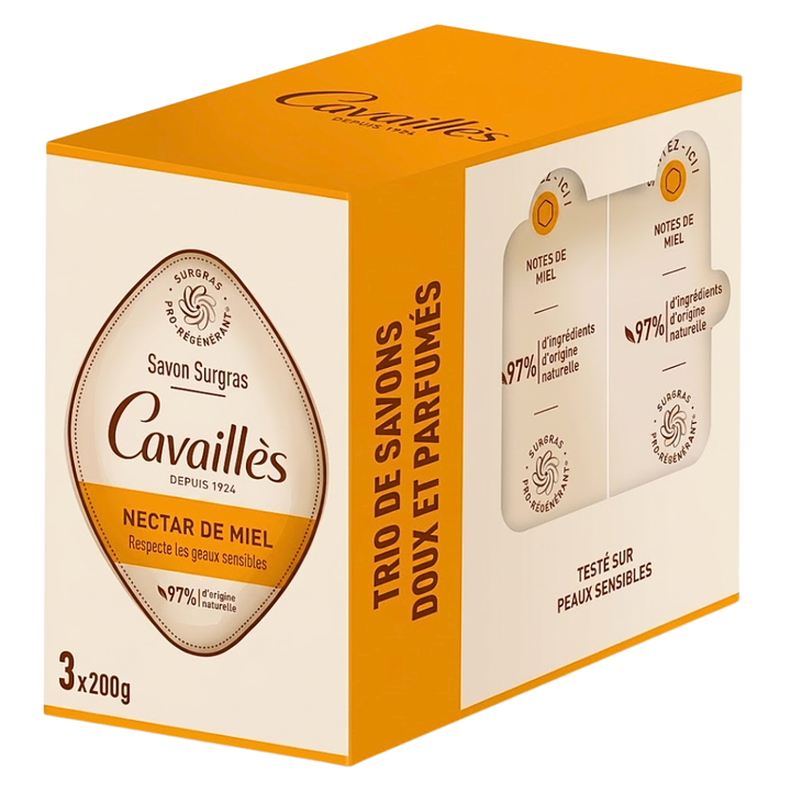 Roge Cavailles Trio Savon Surgras Nectar De Miel 3x200ml Pack
