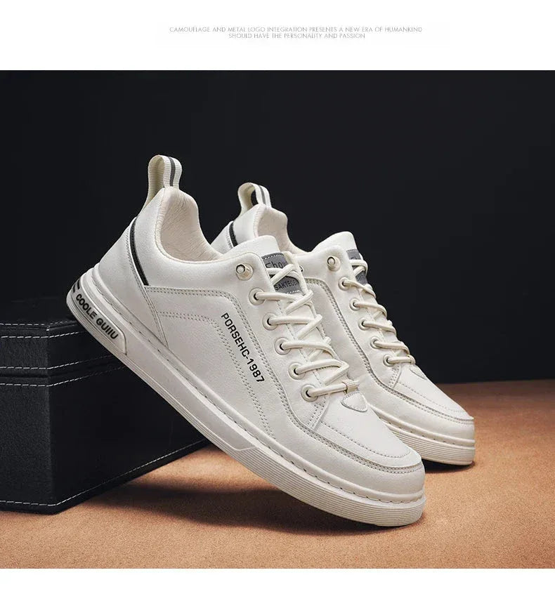 Chaussures Homme Blancs – Sneakers Tendances et Respirantes, Baskets de Sport et Loisirs, Chaussures Printemps Été 2025