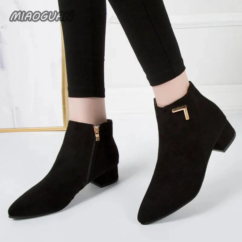 Winter Shoes Women Boots Fashion Waterproof Booties Plus Size Comfortable Soft Bottom Female Platform Shoes Black Botas De Mujer MU Group