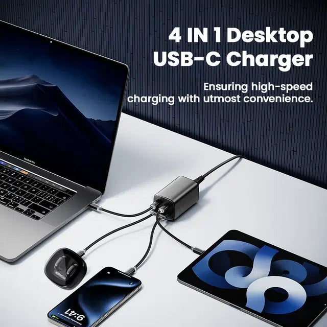 Essager Chargeur GaN de Bureau 100W | Charge Rapide USB-C PD 100W Maroc