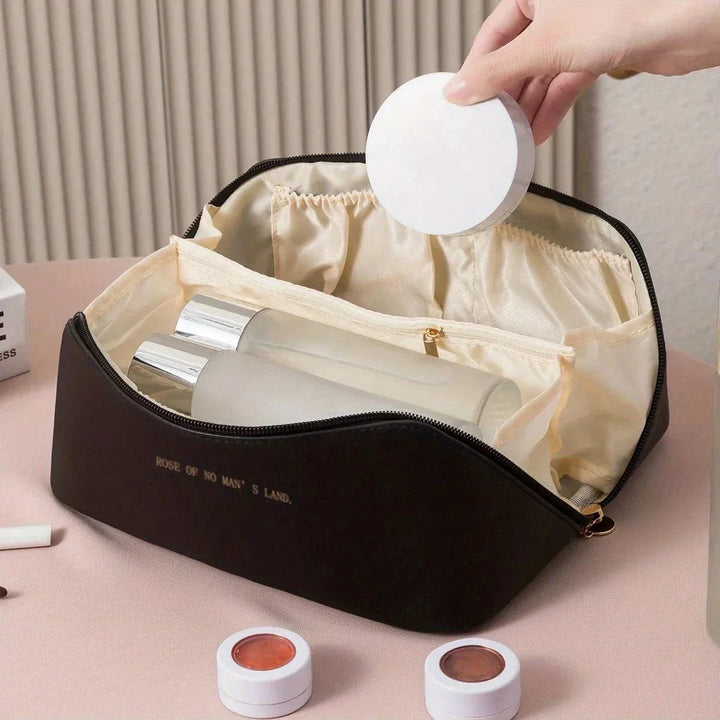 Organisateur de Maquillage Femme – Trousse de Voyage Cosmétique de Luxe, Sac de Rangement pour Cosmétiques avec Fermeture à Zip