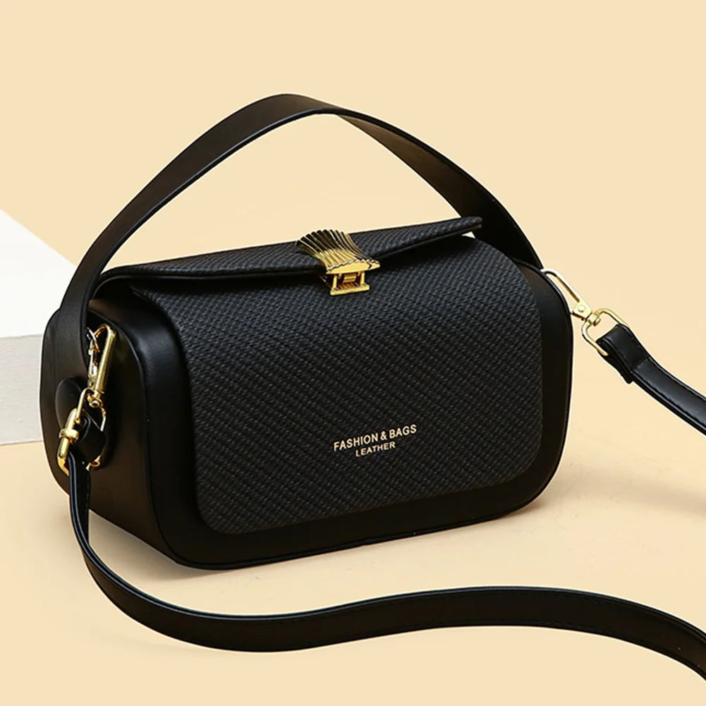 Sac Bandoulière Femme Carré en PU – Sac à Main Vintage Détachable et Tendance