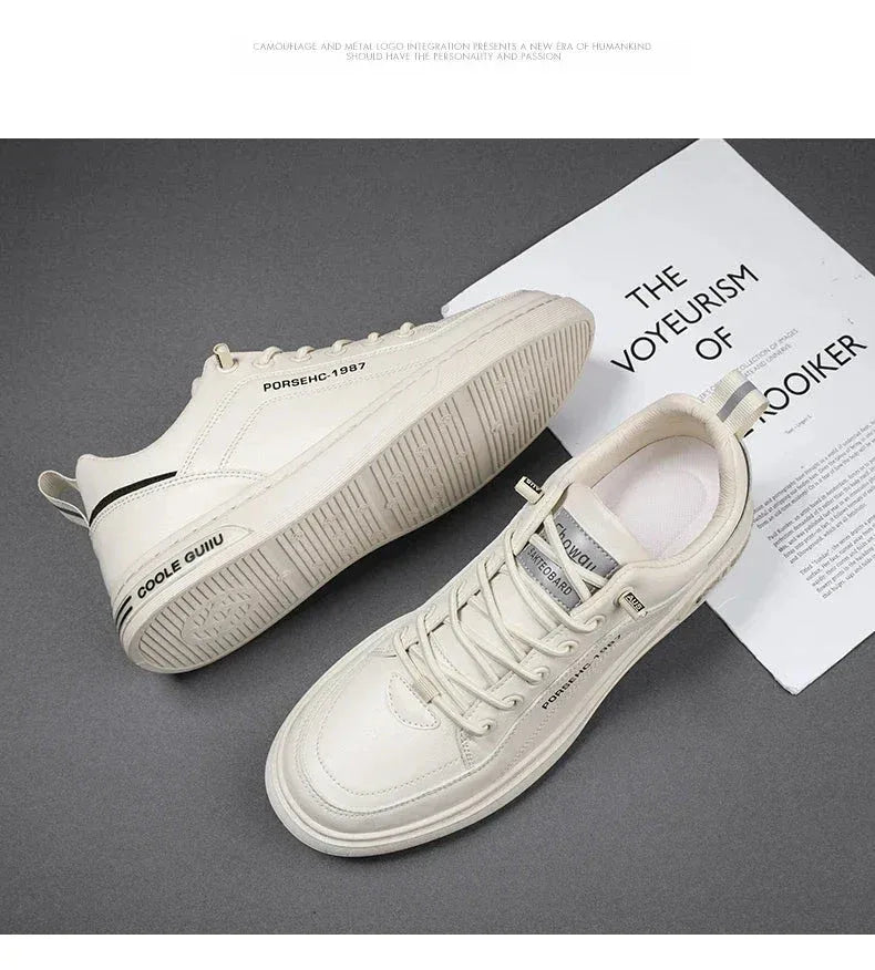 Chaussures Homme Blancs – Sneakers Tendances et Respirantes, Baskets de Sport et Loisirs, Chaussures Printemps Été 2025