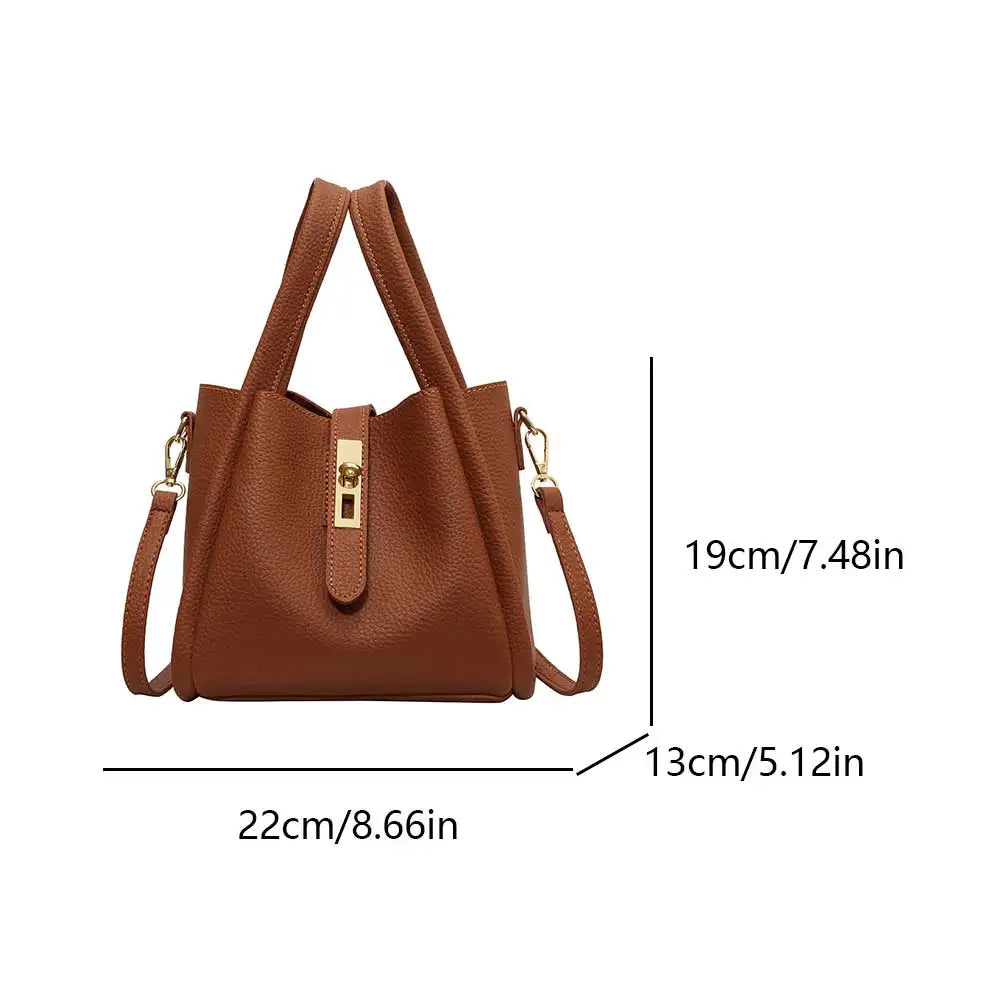 Petit Sac Bandoulière Femme en PU Cuir – Sac Rétro à Fermeture Magnétique