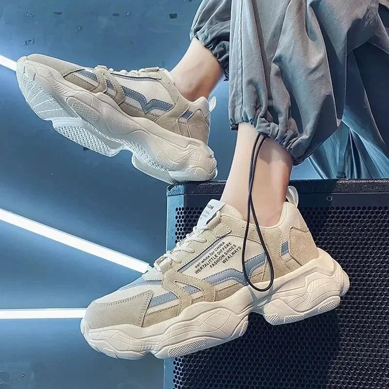 Fashion Men Sneakers Spring Breathable Comfort Air Cushion Running Shoes Outdoor Non Slip Wear-resistant Walking Shoe Zapatillas MU Group