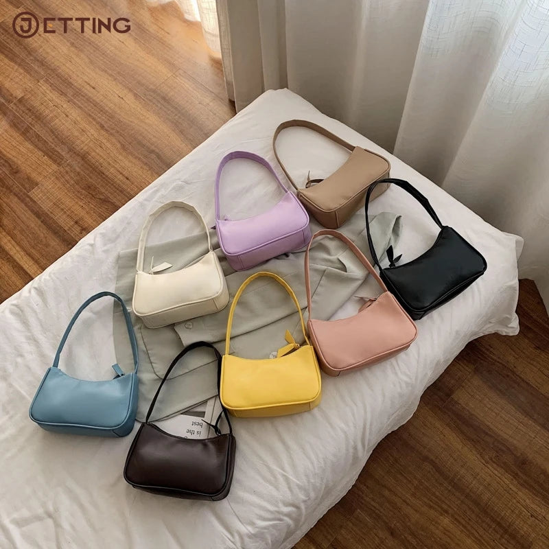 1pcs Shoulder Bags  Fashion PU Leather Crossbody Bag Women Underarm Bag Trend Handbag Girl Small Shoulder Bags