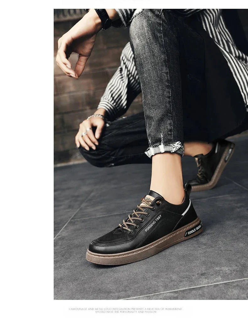Chaussures Homme Blancs – Sneakers Tendances et Respirantes, Baskets de Sport et Loisirs, Chaussures Printemps Été 2025