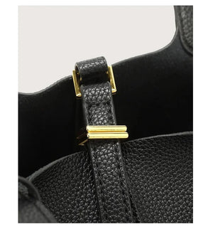 New lychee patterned bucket bag, women's handbag, Picotin bag MU Group