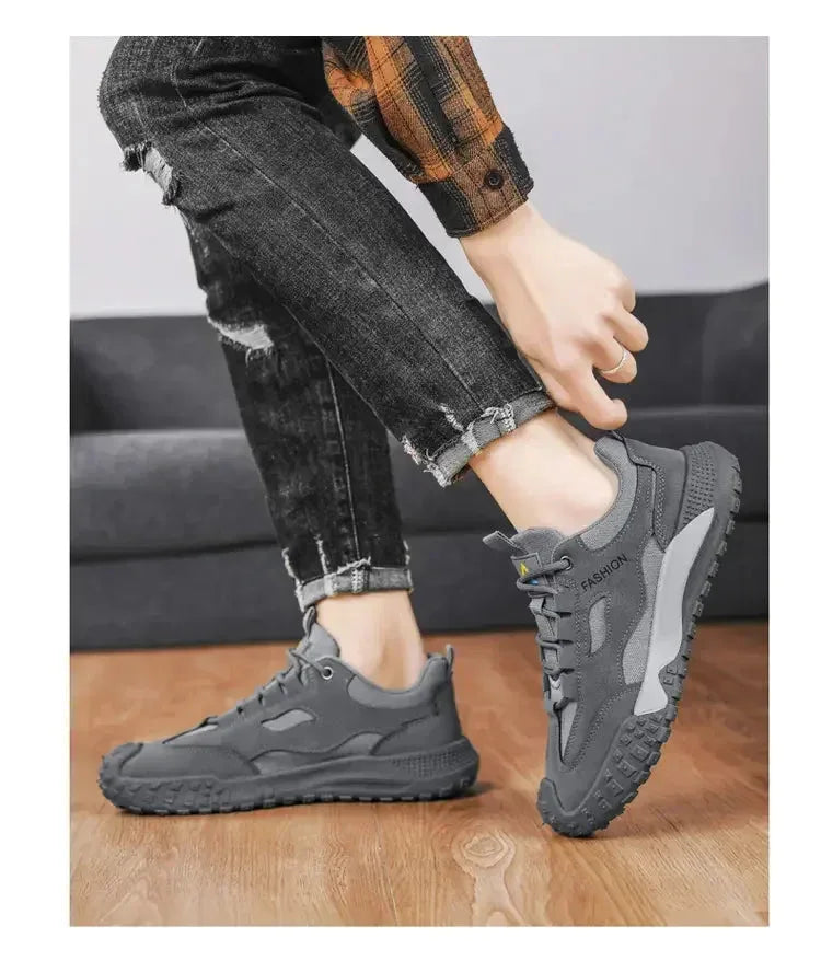 Chaussures Homme Respirantes et Légères – Baskets Casual et Outils, Chaussures de Travail et de Loisirs, Modèle 2025