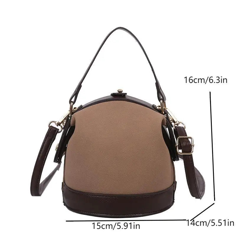 Sac à Main Fille Tendance Coréen en Cuir PU – Sac Seau à Bandoulière
