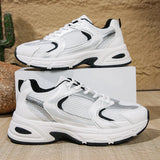 New Running Shoes Men's Breathable Sneakers Summer Light Mesh Air Cushion Women's Sneakers Outdoor Lace-up Training Shoes MU Group