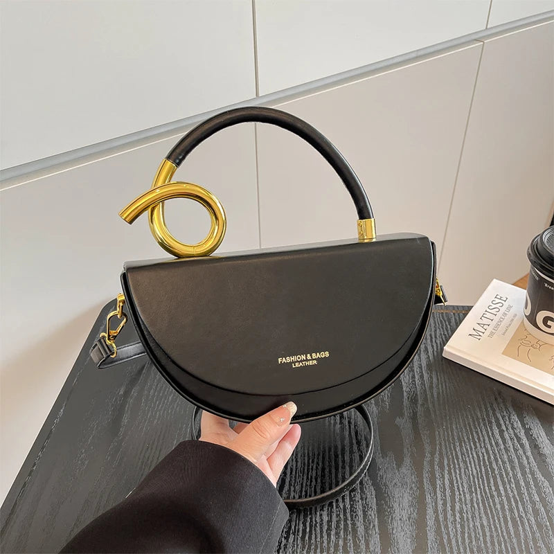 Sac Épaule Femme Rétro – Sac Bandoulière Élégant à Couleur Unie