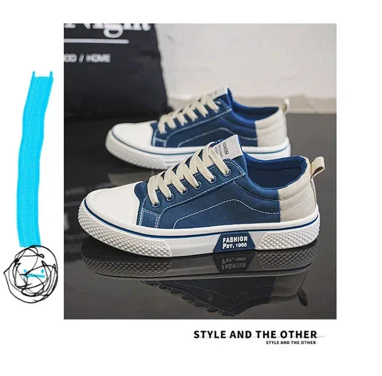 Chaussures Homme en Toile – Sneakers Skateboard Extérieures, Baskets Antidérapantes et Respirantes, Idéales pour la Marche et les Activités Casual