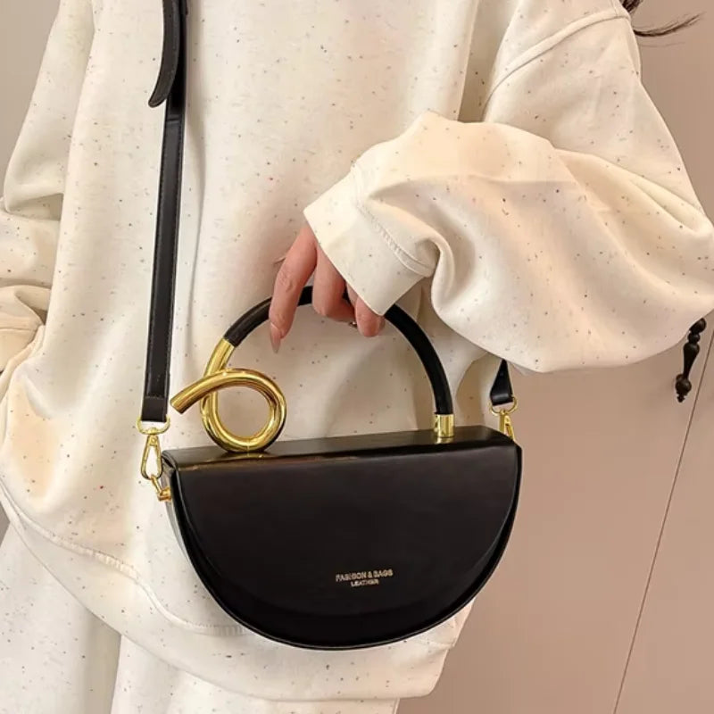 Sac Épaule Femme Rétro – Sac Bandoulière Élégant à Couleur Unie