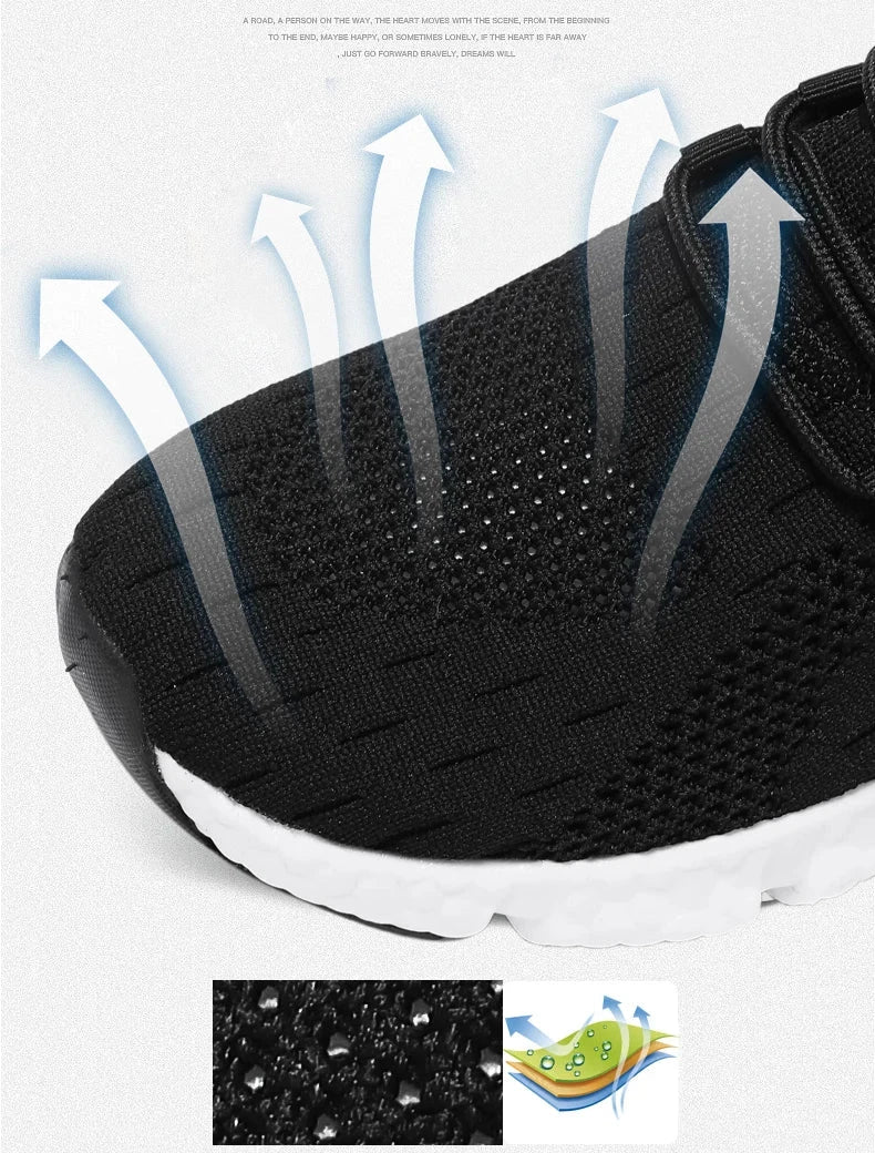 Breathable Mesh Men Shoes Trendy Lightweight Walking Flats Plus Size Male Tennis Sneakers Outdoor Running Fitness Shoes 2024 MU Group