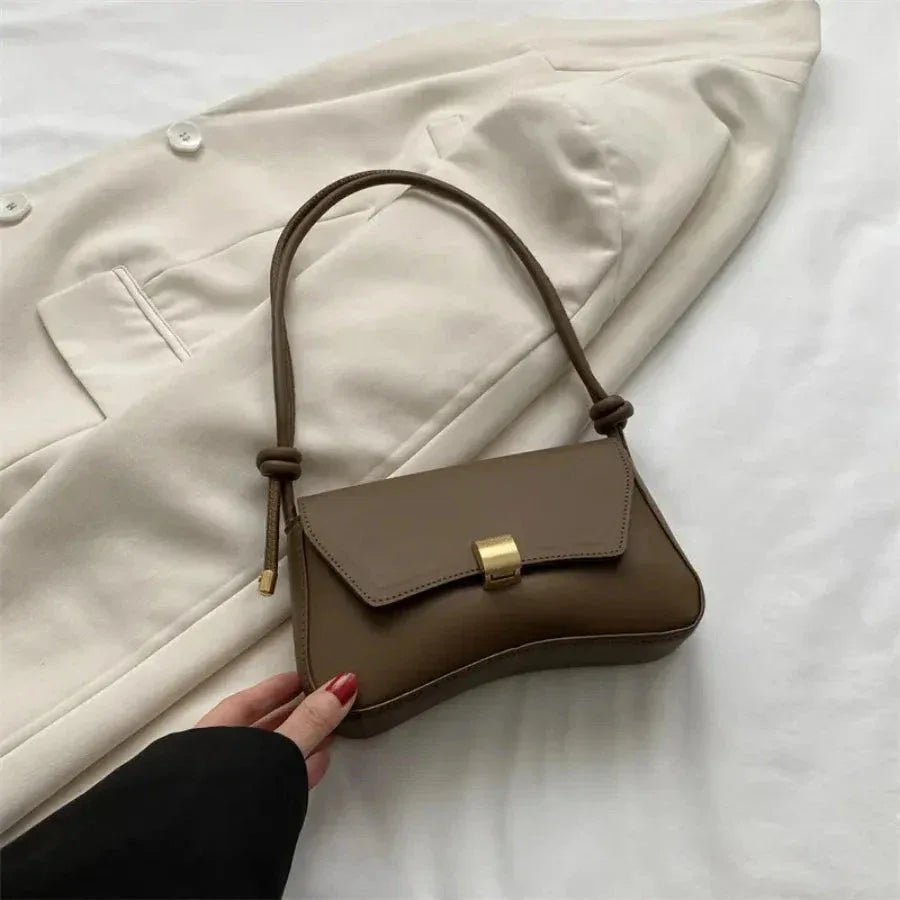 Sac à Main Femme Tendance – Sac Bandoulière Retro avec Appliques, Sac Crossbody Mini, Sac Sous l'Aisselle Élégant - Justyol