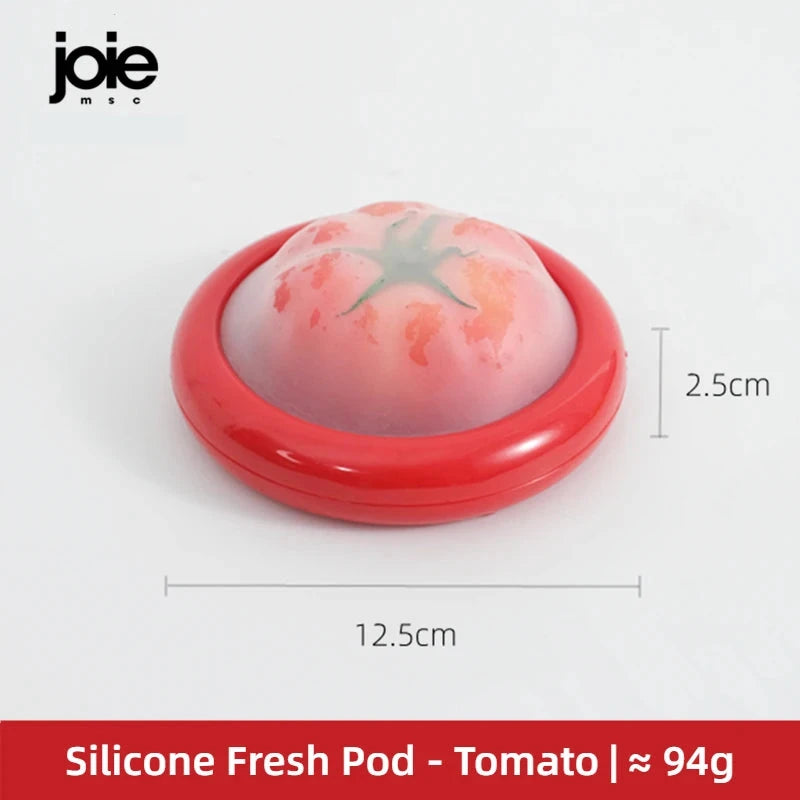 Joie Silicone Storage Box Fruit Vegetable Container Stretch Pod Airtight Avocado Tomato Lemon Onion Fresh-Keeping Anti-oxidation MU Group