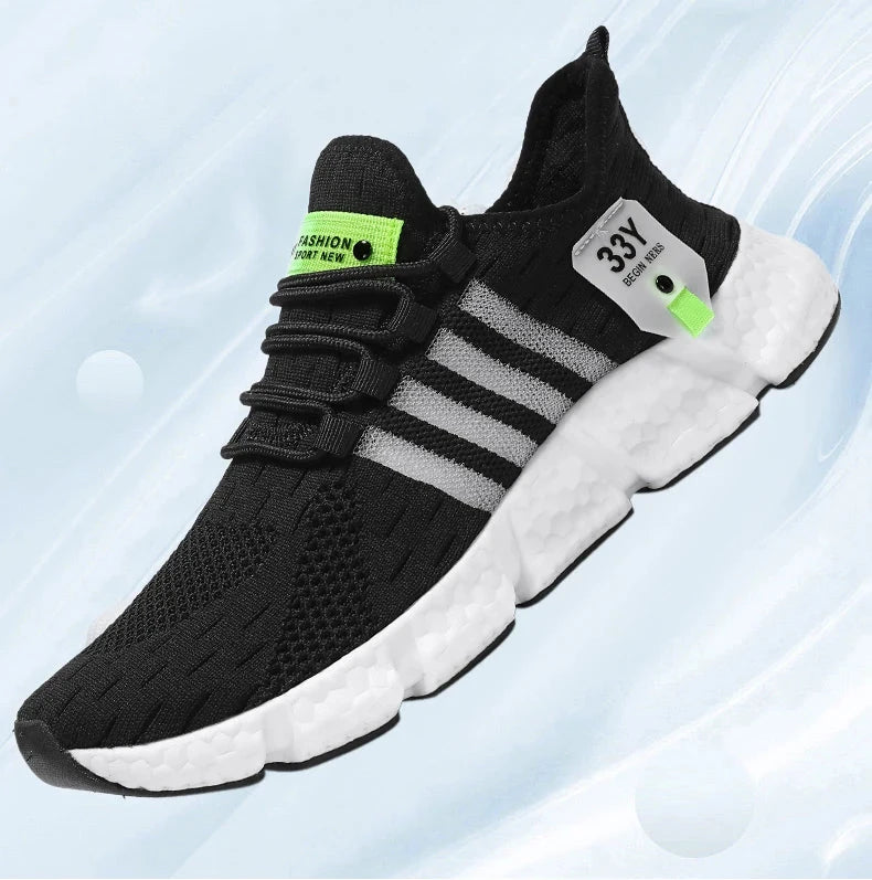 Breathable Mesh Men Shoes Trendy Lightweight Walking Flats Plus Size Male Tennis Sneakers Outdoor Running Fitness Shoes 2024 MU Group