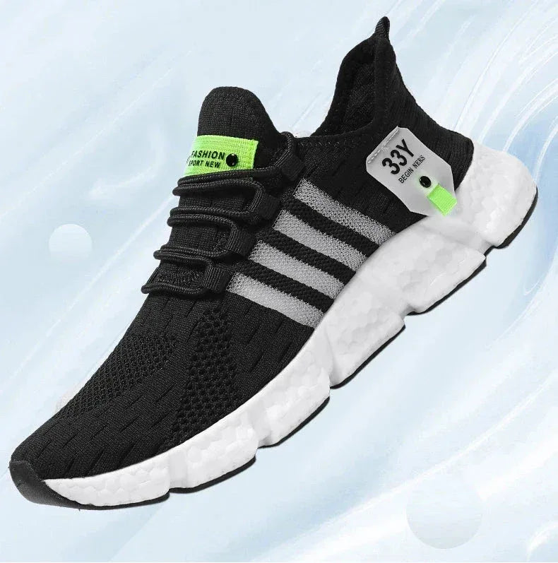 Chaussure Homme Sportive avec Semelle Blanche Élevée – Légère et Confortable pour l'Usage Quotidien