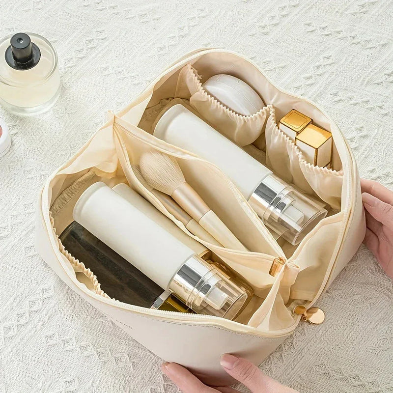 Organisateur de Maquillage Femme – Trousse de Voyage Cosmétique de Luxe, Sac de Rangement pour Cosmétiques avec Fermeture à Zip