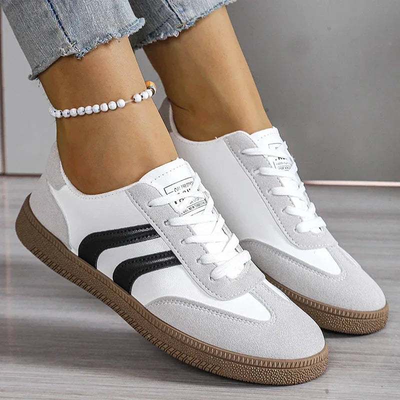 Sneakers Femme Confortables et Pratiques avec Semelle en Caoutchouc Antidérapante