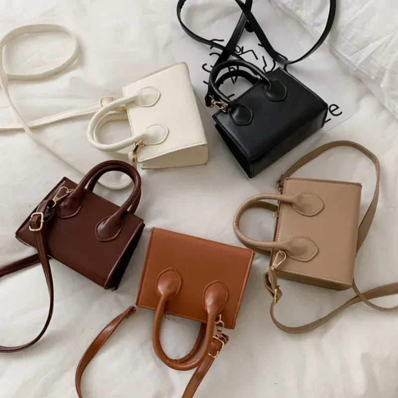 Mini Sac à Main Femme – Sac Rétro Carré, Sac à Bandoulière et Messenger Élégant et Polyvalent - Justyol