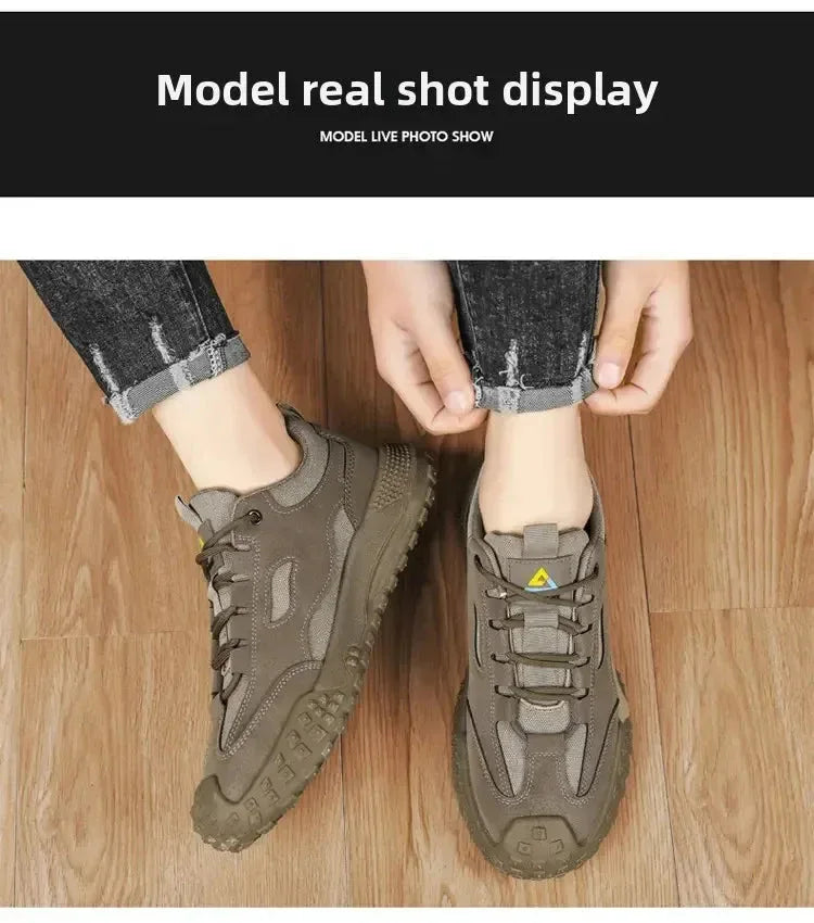 Chaussures Homme Respirantes et Légères – Baskets Casual et Outils, Chaussures de Travail et de Loisirs, Modèle 2025