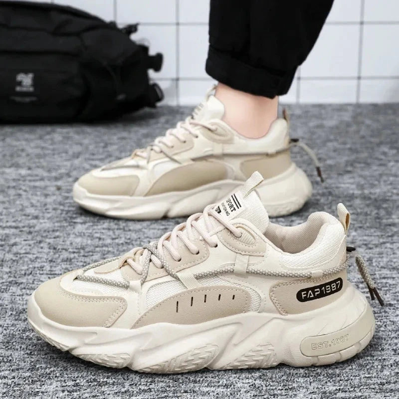 Fashion Men Sneakers Spring Breathable Comfort Air Cushion Running Shoes Outdoor Non Slip Wear-resistant Walking Shoe Zapatillas MU Group